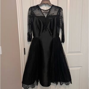 New Black Evening Flare dress